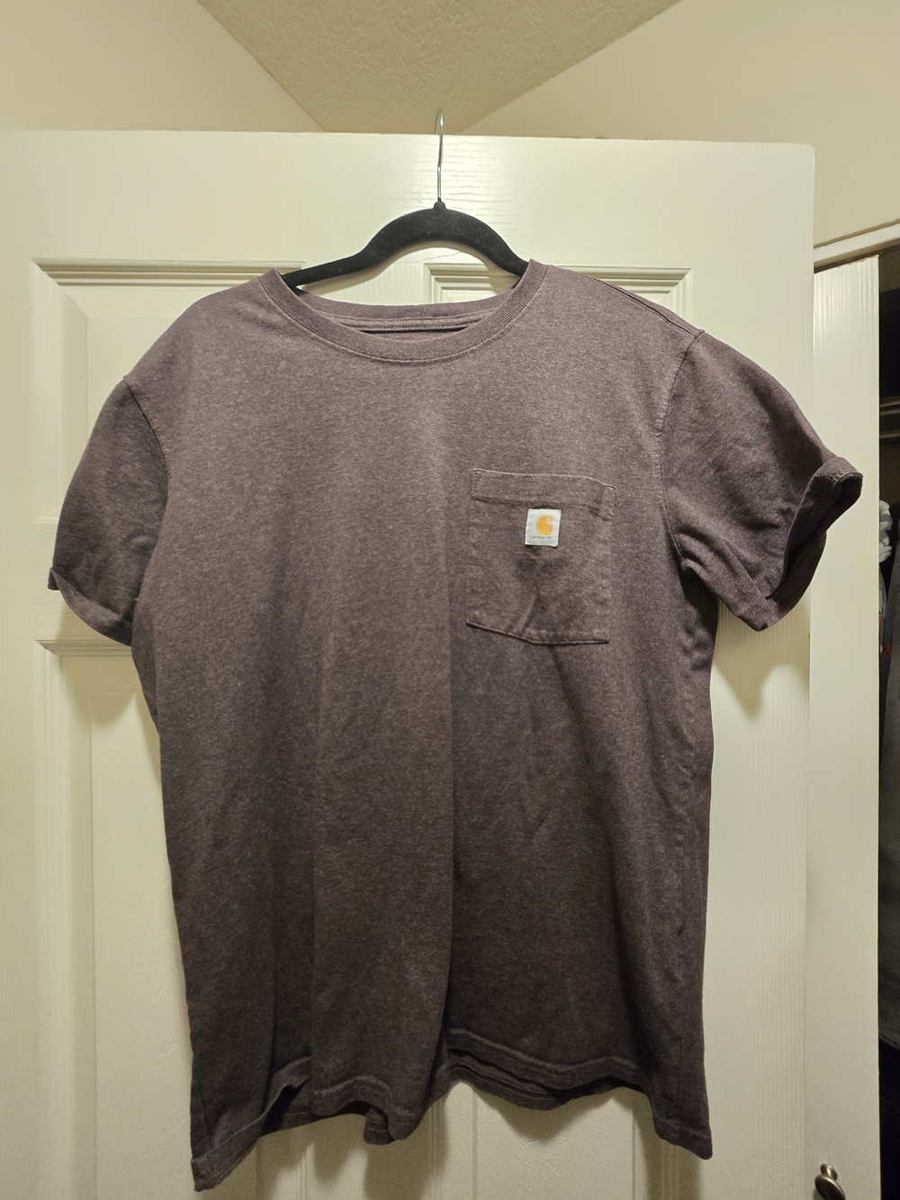 Carhartt Men's Short Sleeve Pocket Tee - Heather Brown